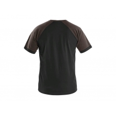 Short sleeve T-shirt OLIVER, black-brown