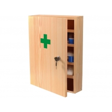 Wooden wall medicine cabinet