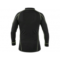 Men's functional T-shirt REWARD, long. sleeves, black-green