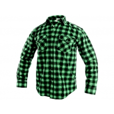 Men's long-sleeved shirt TOM, green-black