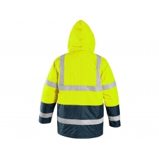 Bunda CXS OXFORD, výstražná, žlto-modrá