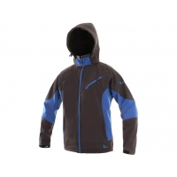Men's softshell jacket CXS SACRAMENTO, grey-blue