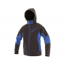 Men's softshell jacket CXS SACRAMENTO, grey-blue