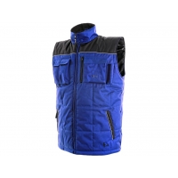 Men's winter waistcoat SEATTLE, blue-black, sizing.