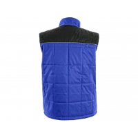 Men's winter waistcoat SEATTLE, blue-black, sizing.