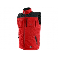 Men's winter vest SEATTLE, red-black