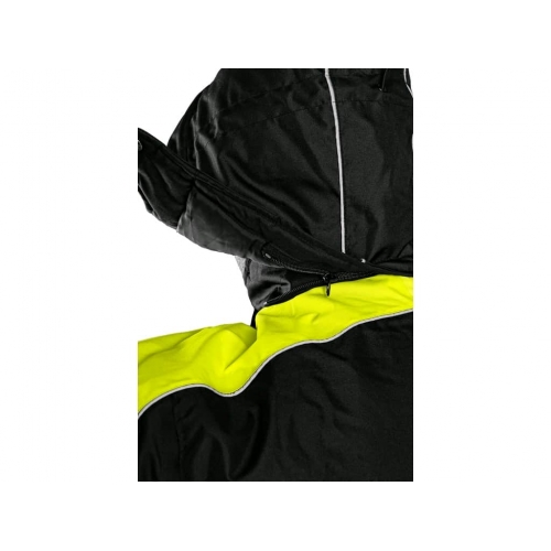 CXS BRIGHTON jacket, winter, black-yellow