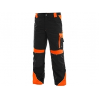 Waist trousers CXS SIRIUS BRIGHTON, black-orange