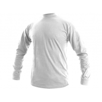Men's long-sleeved T-shirt PETR, white, sizing.