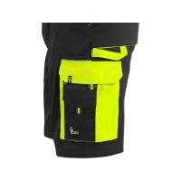 Kraťasy CXS SIRIUS BRIGHTON, pánske, čierno-žlté