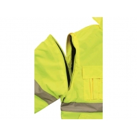 Men's reflective jacket LEEDS, winter, yellow, sizing.