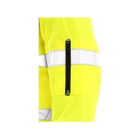 Men's reflective jacket LEEDS, winter, yellow, sizing.