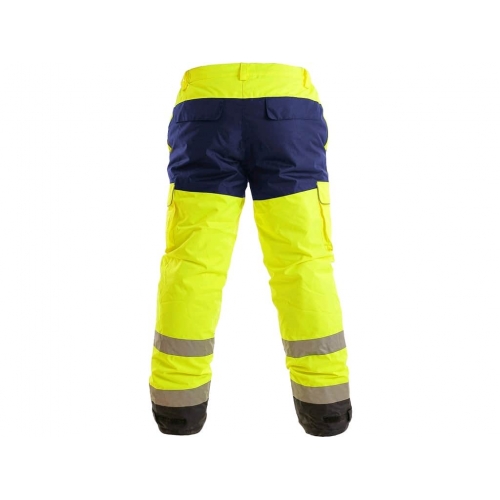 Pants CXS CARDIFF, warning, insulated, men's, yellow