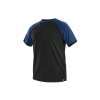T-shirt with short sleeves OLIVER, black-blue