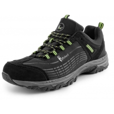 Softshell boots, CXS SPORT, black with green accessories