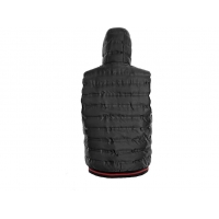 OVERLAND winter vest, men's, black-red
