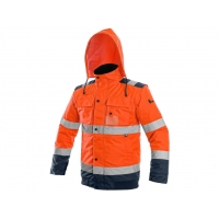 LUTON jacket, warning, orange-blue