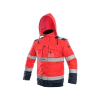 LUTON jacket, warning, red-blue