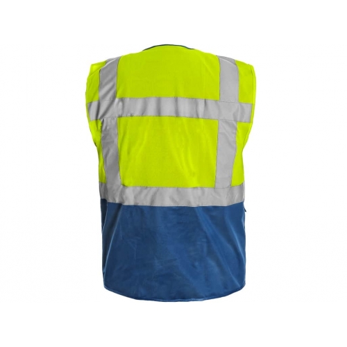 Vest BOLTON, warning, yellow-blue