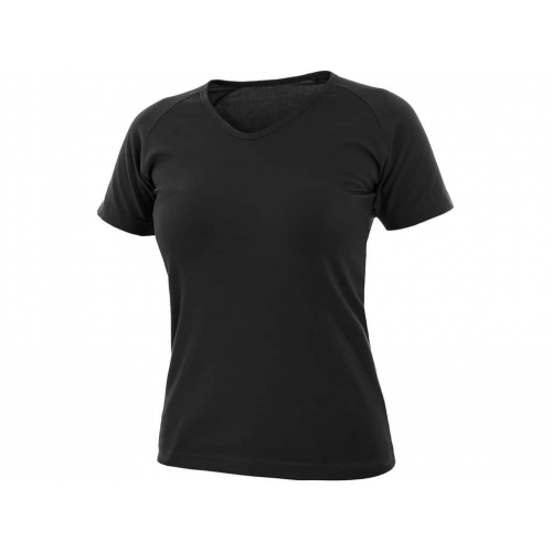 T-shirt CXS ELLA, ladies, short sleeve, black