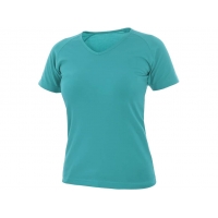 T-shirt CXS ELLA, ladies, short sleeve, turquoise