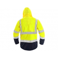 Bunda CXS DERBY, výstražná, pánska, žlto-modrá