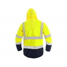 Bunda CXS DERBY, výstražná, pánska, žlto-modrá