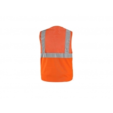 Vest DORSET, warning, mesh, orange