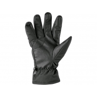 Winter gloves CXS FULLA, grey with red print