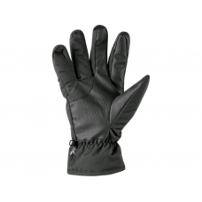 Winter gloves CXS FULLA, grey with red print