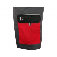 Kraťasy CXS PHOENIX ZEFYROS, pánske, šedo-červené