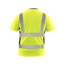 T-shirt EXETER, warning, men, yellow