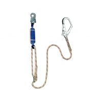 ABM fall damper with rope and 2 carabiners.