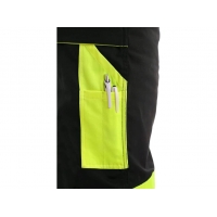 Waist trousers CXS SIRIUS BRIGHTON, winter, men, black-yellow