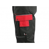 Waist trousers CXS ORION TEODOR, men, black and red