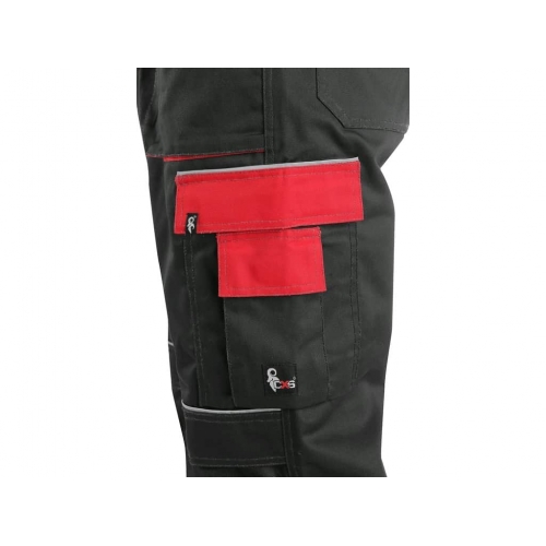 Waist trousers CXS ORION TEODOR, men, black and red