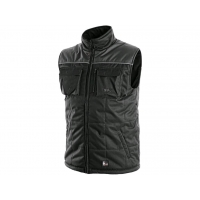 Men's winter vest SEATTLE, black-grey