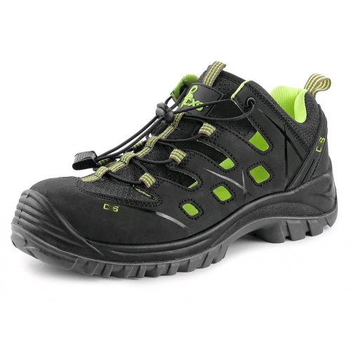 Footwear sandal CXS Universe Solar S1P ESD, black-green