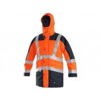 Výstražná bunda CXS LONDON, 5v1, pánska, oranžovo-modrá