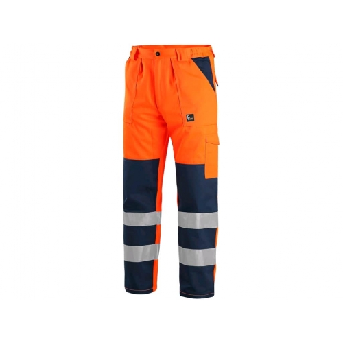 CXS NORWICH, men's warning trousers, orange-blue