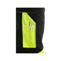 Waist trousers CXS SIRIUS BRIGHTON, 170-176cm, black-yellow