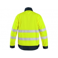 CXS HALIFAX, men's warning jacket with mesh, yellow-blue