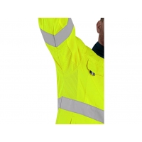 CXS HALIFAX, men's warning jacket with mesh, yellow-blue