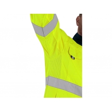 Blúza CXS HALIFAX, výstražná so sieťovinou, pánska, žlto-modrá