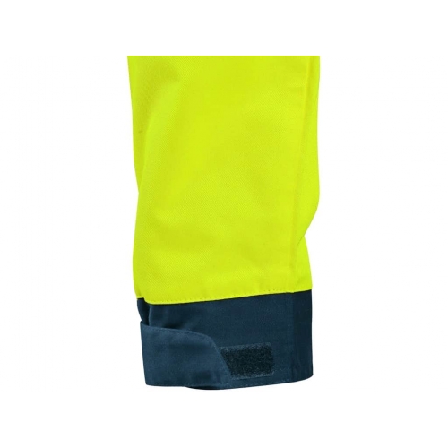 CXS HALIFAX, men's warning jacket with mesh, yellow-blue