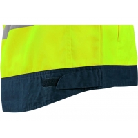 CXS HALIFAX, men's warning jacket with mesh, yellow-blue