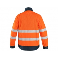 CXS HALIFAX, men's warning jacket with mesh, orange-blue