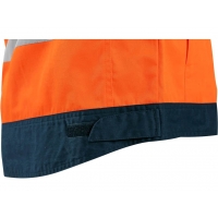 CXS HALIFAX, men's warning jacket with mesh, orange-blue