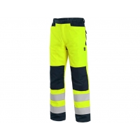 CXS HALIFAX warning trousers with mesh, men, yellow-blue