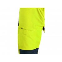 CXS HALIFAX warning trousers with mesh, men, yellow-blue